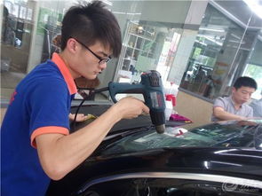 魔都作業 終于汽車玻璃貼膜了