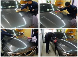 灰色寶馬328專業鍍膜 阿米卡白金鍍膜與玻璃滑水施工全記錄